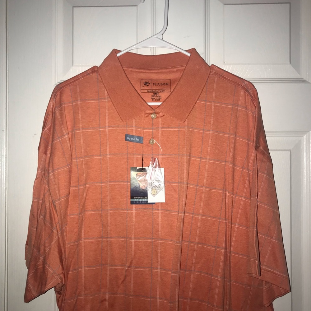 Jos. A. Bank Orange Polo Shirt.  2XLT.  NW…